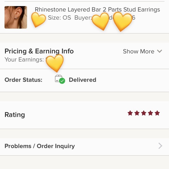 Rhinestone Layered Bar 2 Parts Stud Earrings - Picture 4 of 5